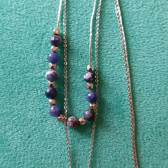 SODALITE Stone Necklace - Picture 3 of 5